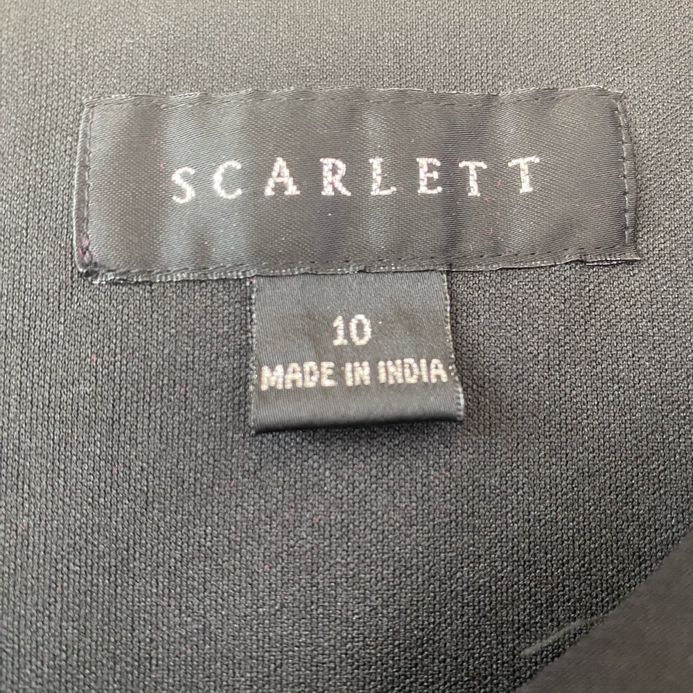 Scarlett Asymmetrical Black Dress - Picture 6 of 9